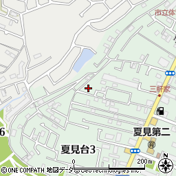 千葉県船橋市夏見台3丁目25-5周辺の地図
