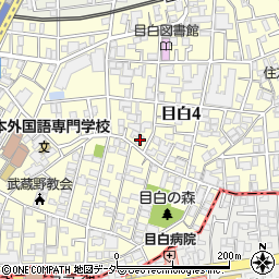 東京都豊島区目白4丁目13-1周辺の地図