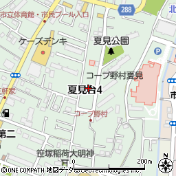 千葉県船橋市夏見台4丁目11周辺の地図