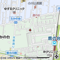 東京都小平市たかの台周辺の地図