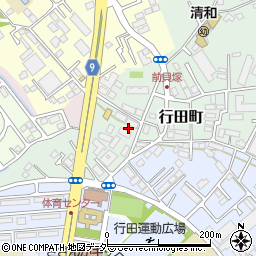千葉県船橋市行田町周辺の地図