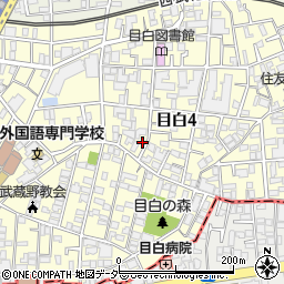 東京都豊島区目白4丁目13-18周辺の地図