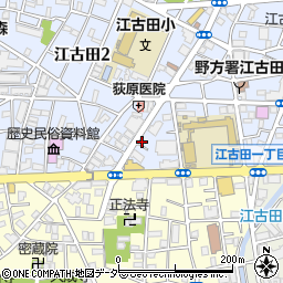 東京都中野区江古田2丁目10-12周辺の地図