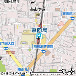 東向島駅周辺の地図