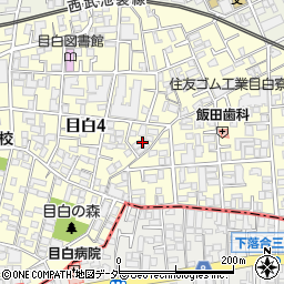 東京都豊島区目白4丁目周辺の地図