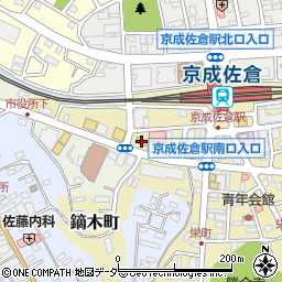 セブンイレブン佐倉栄町店周辺の地図