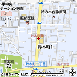 鈴木街道北周辺の地図