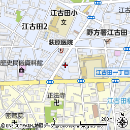 東京都中野区江古田2丁目10周辺の地図