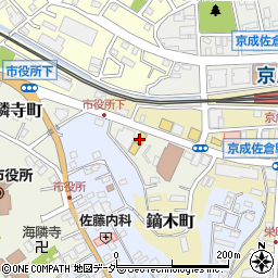 千葉トヨペット　佐倉店周辺の地図