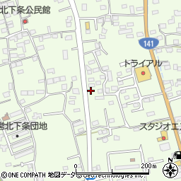 山梨県韮崎市藤井町北下條1679周辺の地図