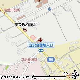富里郵便局周辺の地図