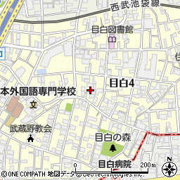 東京都豊島区目白4丁目13周辺の地図