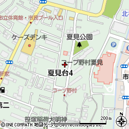 千葉県船橋市夏見台4丁目11-6周辺の地図
