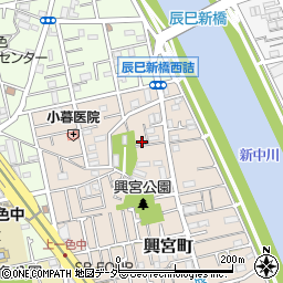 東京都江戸川区興宮町18周辺の地図