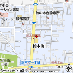ユニクロ小平鈴木店周辺の地図