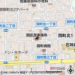 練馬区役所　関区民ホール周辺の地図