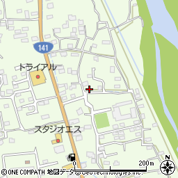 山梨県韮崎市藤井町北下條1273-1周辺の地図