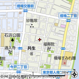 東京都台東区橋場1丁目20周辺の地図