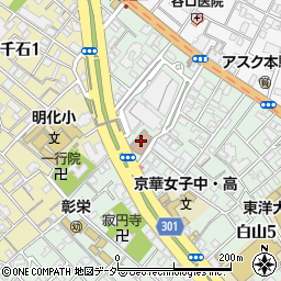 文京区役所　福祉部文京白山の郷周辺の地図