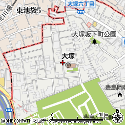 東京都文京区大塚6丁目周辺の地図
