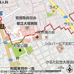 東京都監察医務院周辺の地図