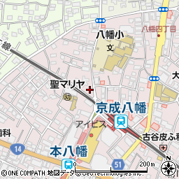 岩沢商店周辺の地図