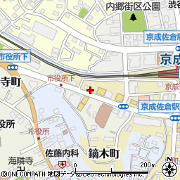 ＮＰＣ２４Ｈ京成佐倉駅前パーキング周辺の地図