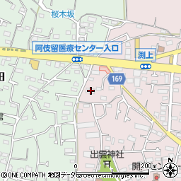 東京都あきる野市渕上266-1周辺の地図