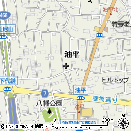 東京都あきる野市油平周辺の地図