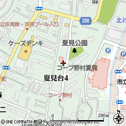 千葉県船橋市夏見台4丁目11-1周辺の地図