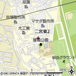 東京都あきる野市二宮東周辺の地図