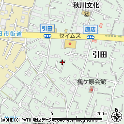 東京都あきる野市引田579周辺の地図