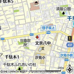 セブンイレブン文京千駄木１丁目店周辺の地図