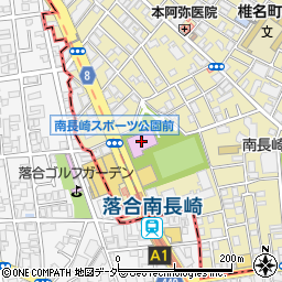 南長崎スポーツセンター周辺の地図