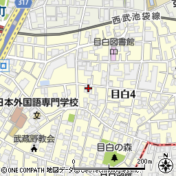 東京都豊島区目白4丁目13-3周辺の地図