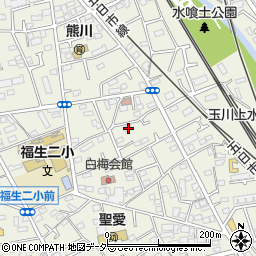 東京都福生市熊川553-3周辺の地図