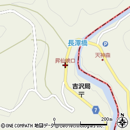 昇仙峡口周辺の地図