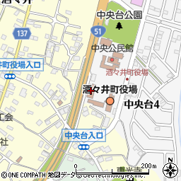 酒々井町役場分庁舎周辺の地図