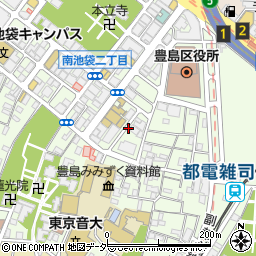 東京都豊島区南池袋2丁目周辺の地図