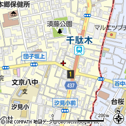 団子坂のおとみさん周辺の地図