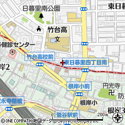 大東京信用組合日暮里支店周辺の地図