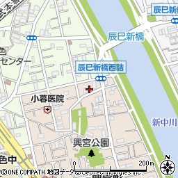 東京都江戸川区興宮町19周辺の地図