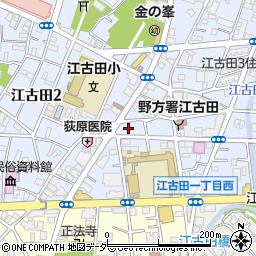 東京都中野区江古田2丁目7周辺の地図