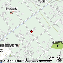 千葉県旭市蛇園3406-11周辺の地図