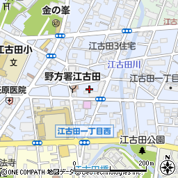 東京都中野区江古田2丁目2周辺の地図