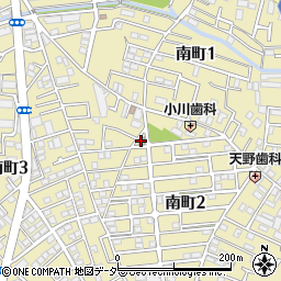 西東京市　南町地区会館周辺の地図