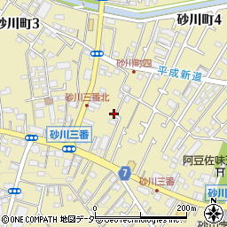 東京都立川市砂川町4丁目15-25周辺の地図