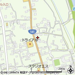 山梨県韮崎市藤井町北下條1260周辺の地図