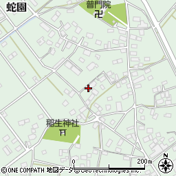 千葉県旭市蛇園周辺の地図