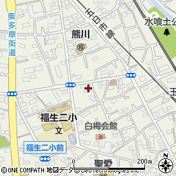 東京都福生市熊川571周辺の地図